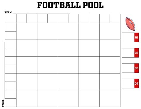 Football Pool Free Template