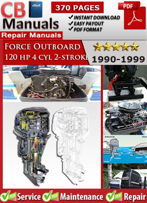Force Outboard 4cyl 2 Stroke 120hp 1990 1999 Workshop Manual