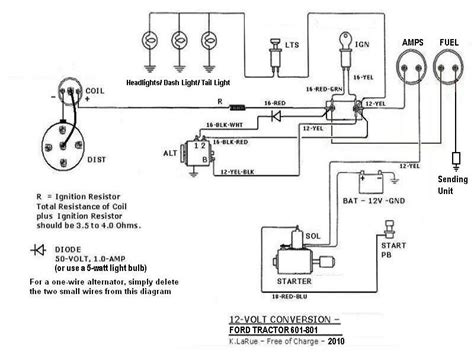 Ford 1300 Tractor Alternator Wiring Diagram