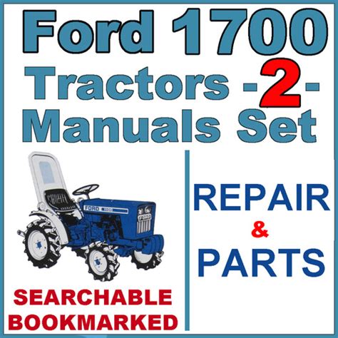 Ford 1700 Tractor Service Repair Operator Manual 2 Manuals Improved Download