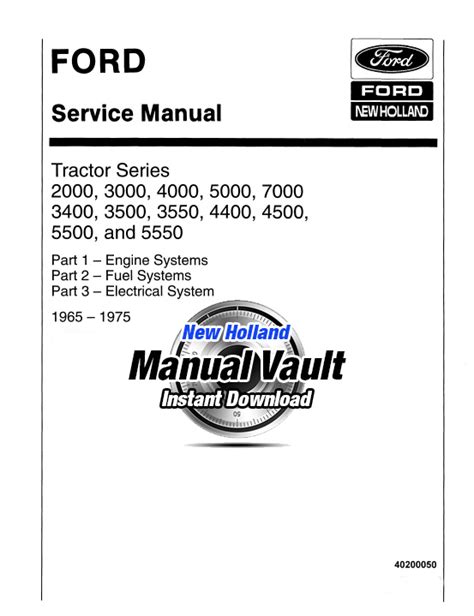 Ford 2000 3000 4000 5000 7000 Tractor Service Repair Manual