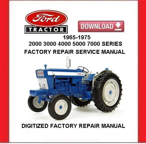 Ford 2000 7000 Tractor 1965 1975 Repair Service Manual