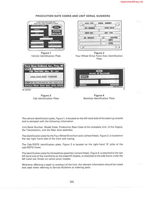 Ford 455 555 655 555c 655c Service Workshop Repair Manual