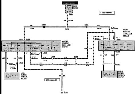 Ford Aerostar Power Window Wiring Diagram