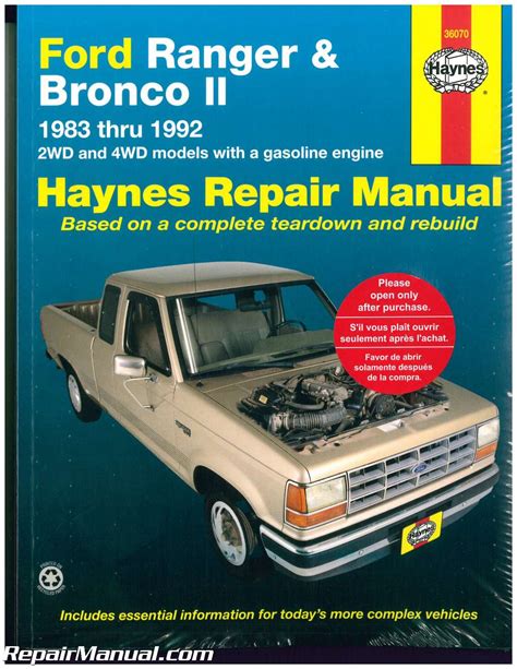 Ford Bronco 1984 Repair Service Manual