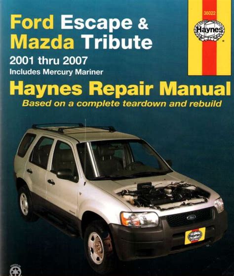 Ford Escape 2000 2007 Repair Service Manual