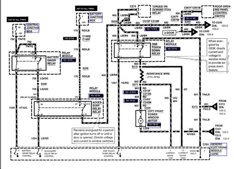 Ford Excursion Window Wiring Diagram