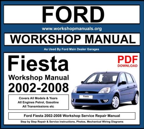 Ford Fiesta 1 4l Repair Manual Freedownloads