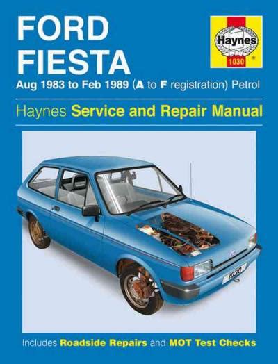 Ford Fiesta 1983 1989 Repair Service Manual