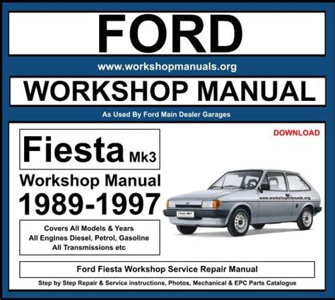 Ford Fiesta 1989 1997 Factory Service Repair Manual