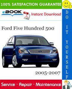 Ford Five Hundred 500 Service Repair Manual 2005 2007 Download