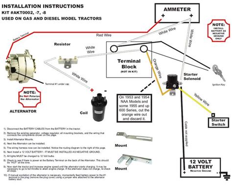 Ford Jubilee 12 Volt Light Wiring 1 Wire Alternator