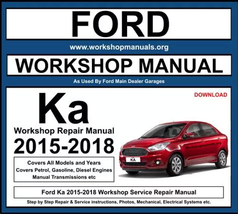 Ford Ka Service And Repair Manual Download