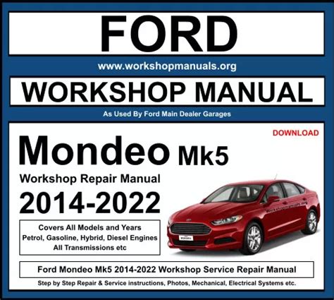 Ford Mondeo All Models Factory Service Repair Manual Pdf