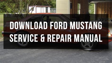 Ford Mustang 1985 Repair Service Manual