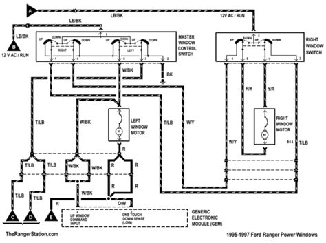 Ford Ranger Power Window Wiring Diagram