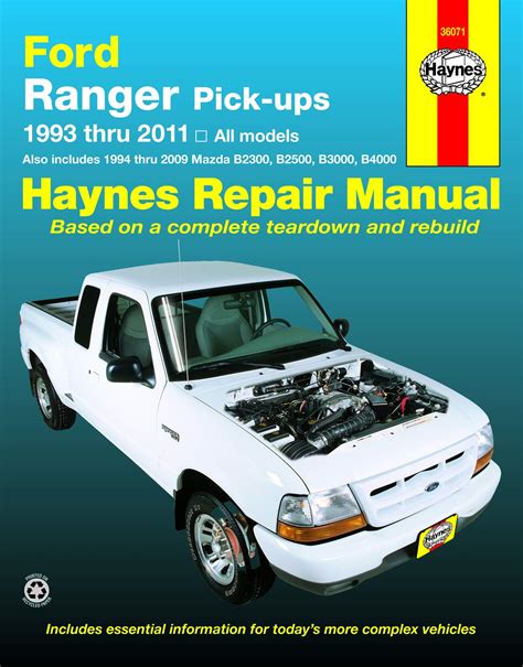 Ford Ranger Workshop Manual Free
