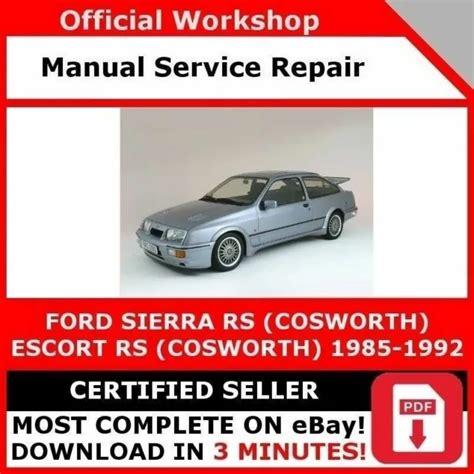 Ford Sierra 1985 Repair Service Manual