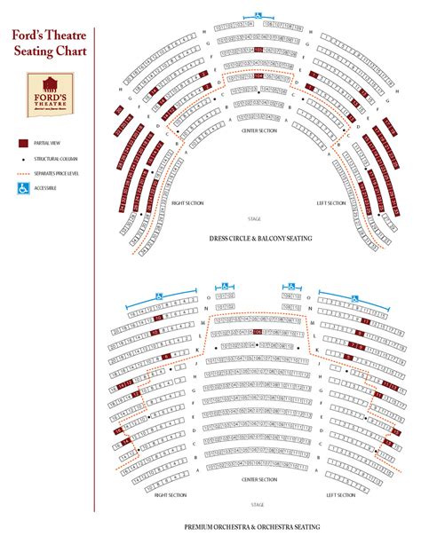 Ford Theater Seating Chart
