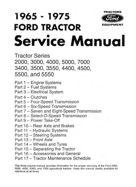 Ford Tractor 4500 Factory Service Repair Manual Pdf