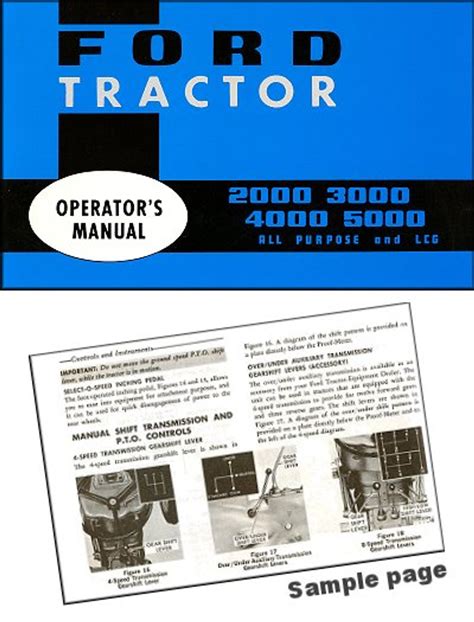 Ford Tractor Operator Manual 2000 To 5000