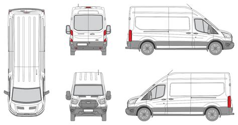 Ford Transit Van Wrap Template
