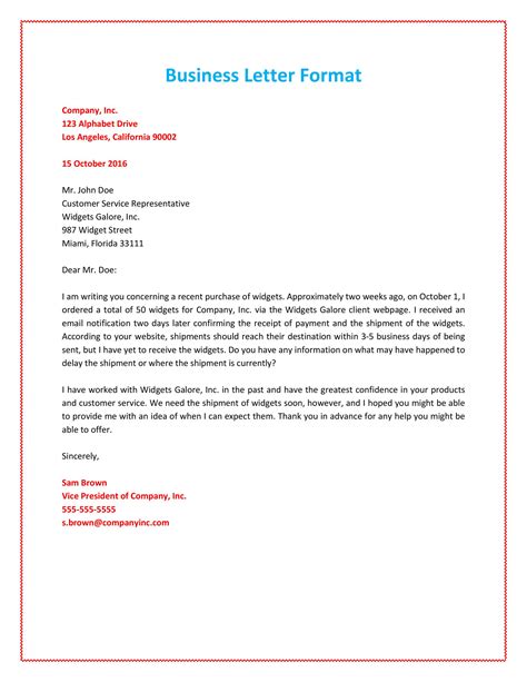Formal Business Letter Templates