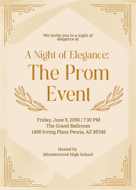 Formal Invite Template