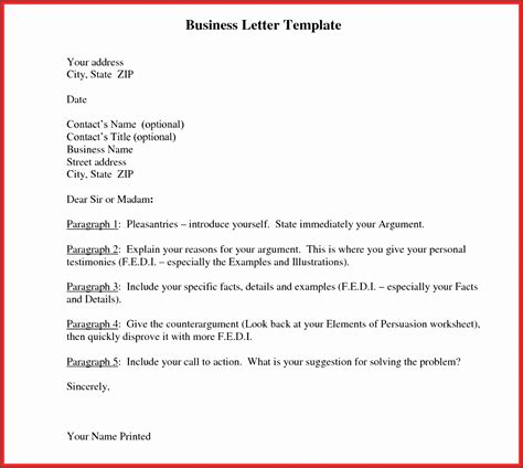 Formal Letter Template Word