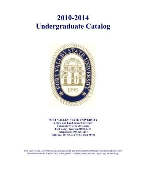 Fort Valley State University Course Catalog