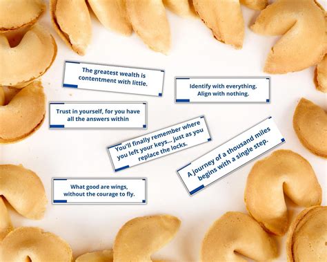 Fortune Cookie Fortunes Printable