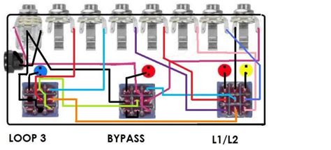 Four Loop True Bypass Pedal Wiring Diagram