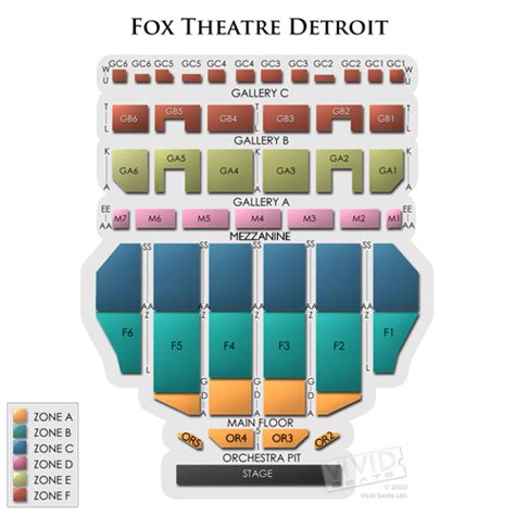 Fox Theater Detroit Mi Seating Chart