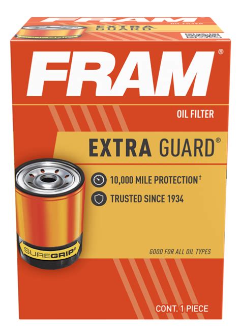 Fram Oil Filter Application Catalog