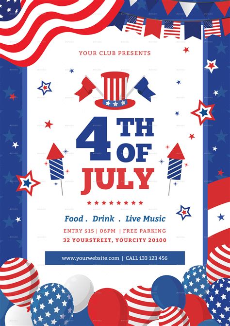 Free 4th Of July Flyer Templates