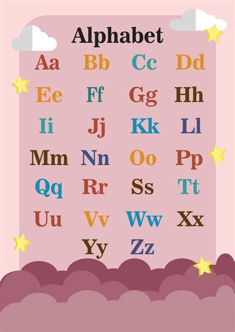 Free Alphabet Poster Printables