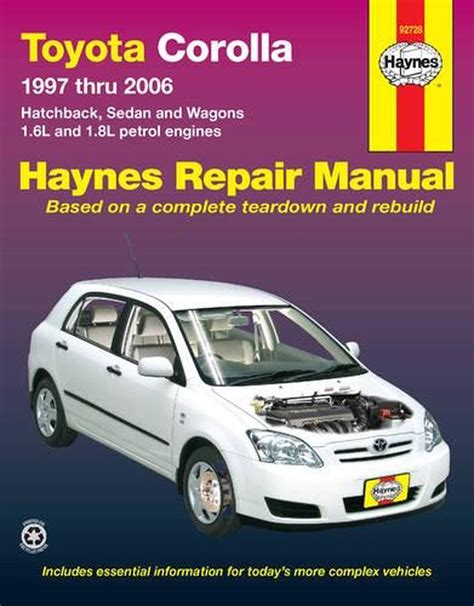 Free Auto Manuals Toyota Corolla 2001