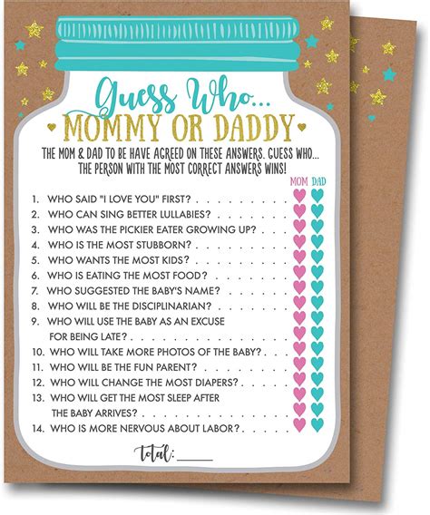 Free Baby Shower Game Printables