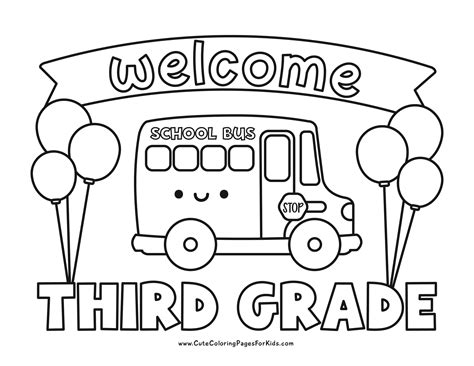 Free Back To School Printables For Third Grade