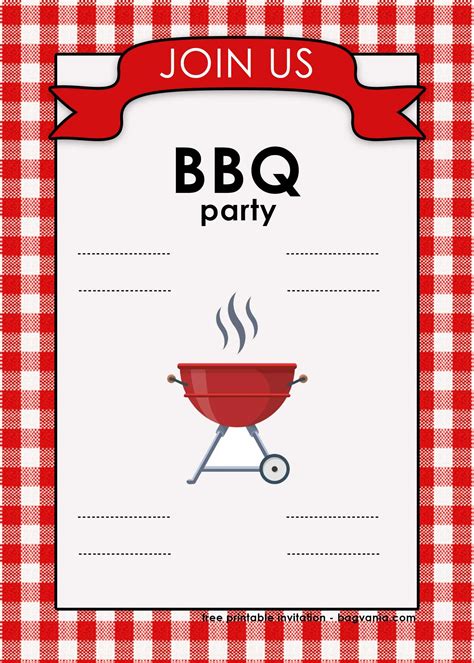 Free Bbq Invitation Template
