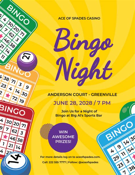 Free Bingo Flyer Template