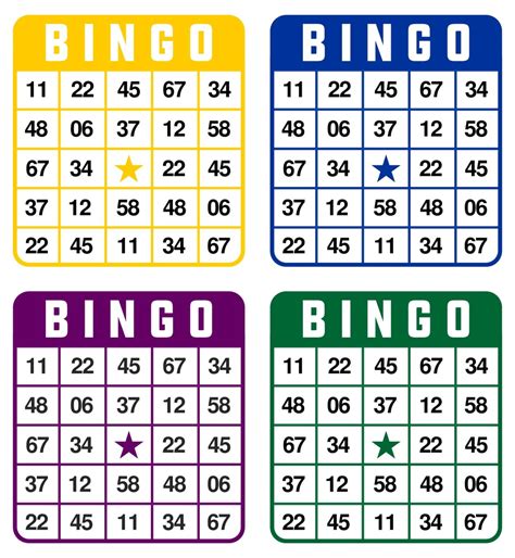 Free Bingo Games Printable