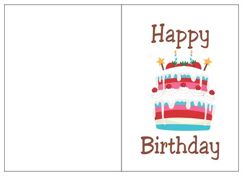 Free Birthday Card Printable