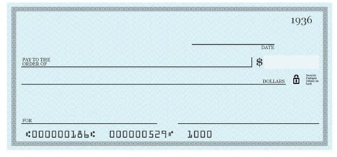 Free Blank Check Template