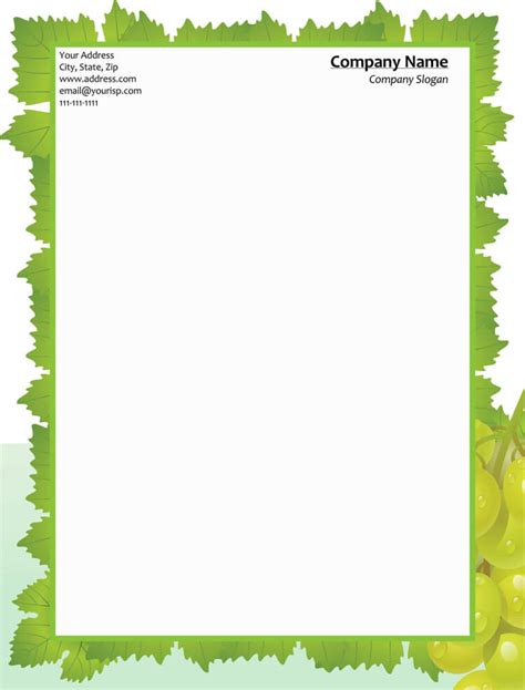 Free Business Letterhead Templates Word