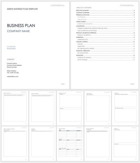 Free Business Plan Templates For Word