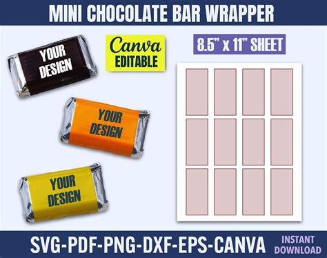 Free Candy Bar Wrapper Template
