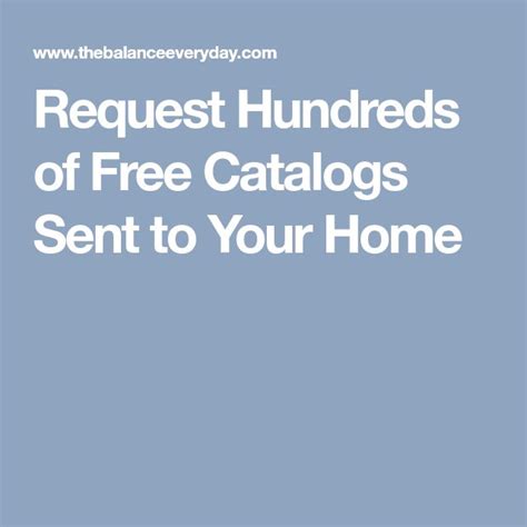 Free Catalogs Sent To Your Home