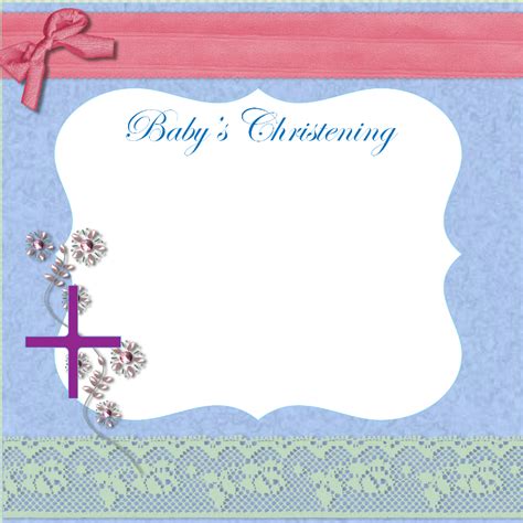Free Christening Invitation Templates