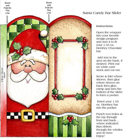 Free Christmas Candy Bar Wrapper Template